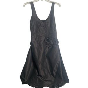 TONI FRANCESC Women Sleeveless Black Tie Formal Midi Bubble Dress Size 38/6 NEW